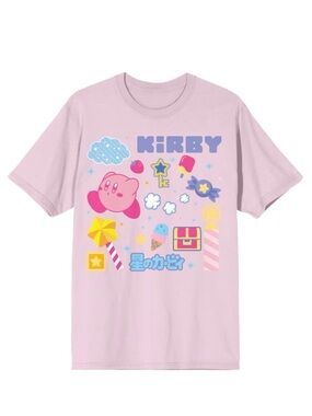 Kirby nintendo pink tshirt